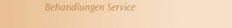 Behandlungen Service